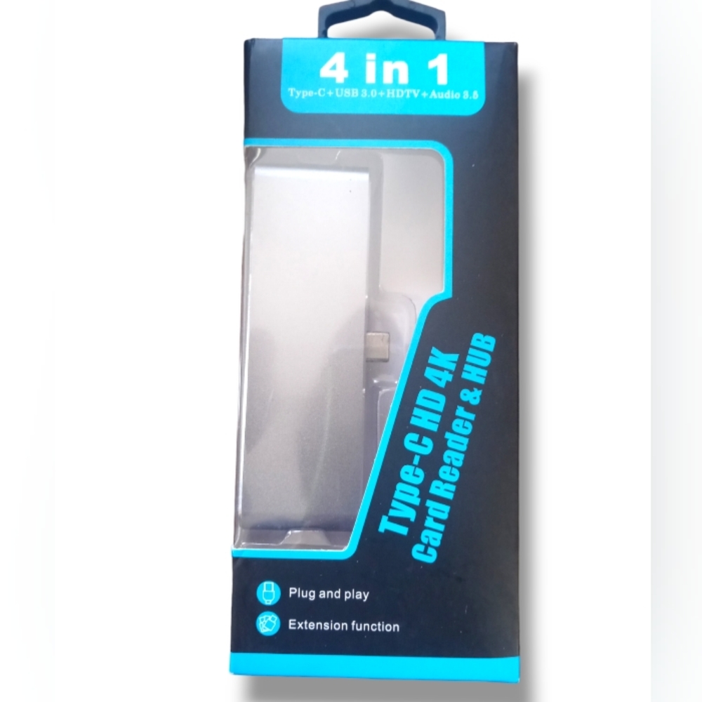 4 in 1 Multi-port Type C To USB-C 4K HDMI Adapter USB 3.0 Cable Hub